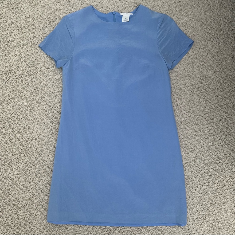 Club Monaco Light Blue 100% Silk Dress